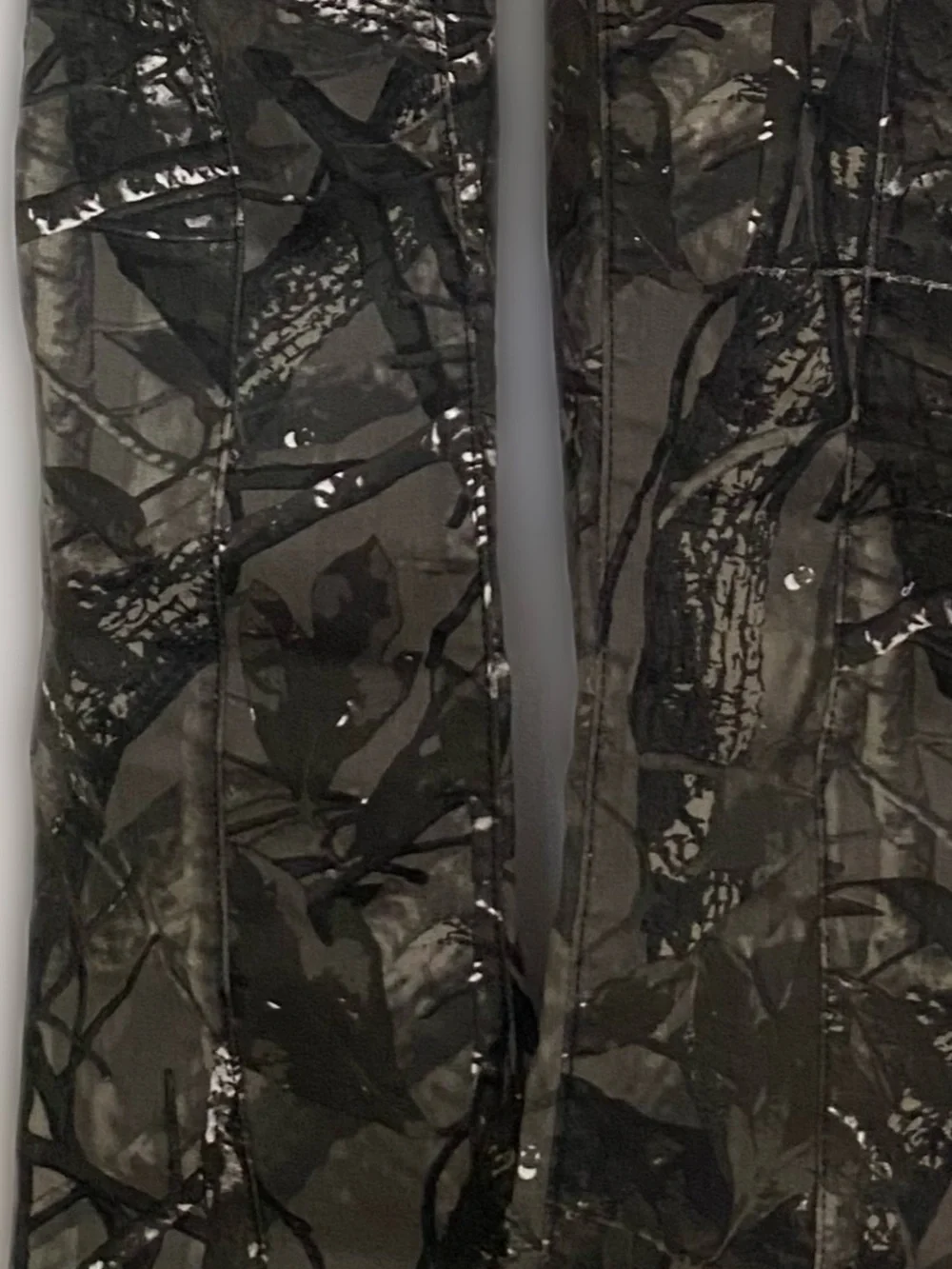 Fashion Nova Black & Gray Camo Bootcut Jeans